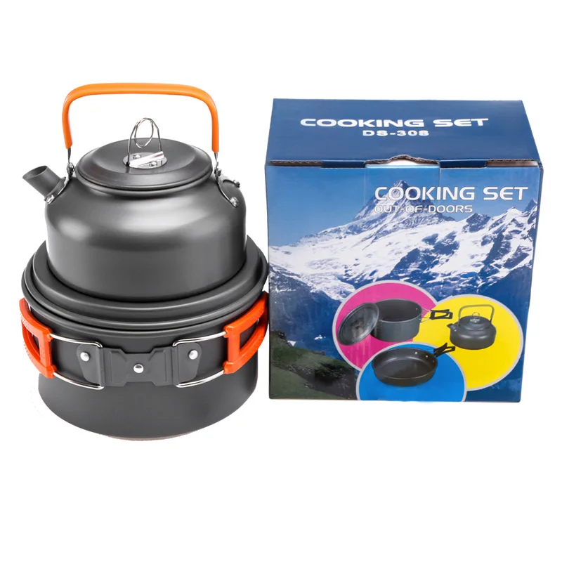 Camping Cooking Kettle - Olla para exteriores, hervidor de agua,