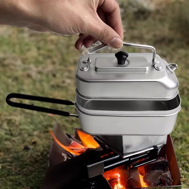 Camping Cooking Kettle - Tetera portátil ultraligera para Picnic, Camping,
