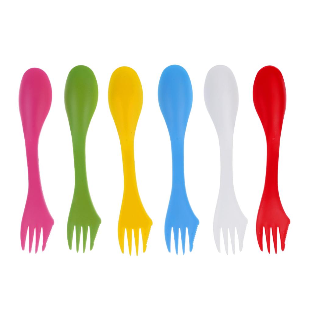 Camping Cooking And Eating Set - MagiDeal, 6 piezas/juego de utensilios para
