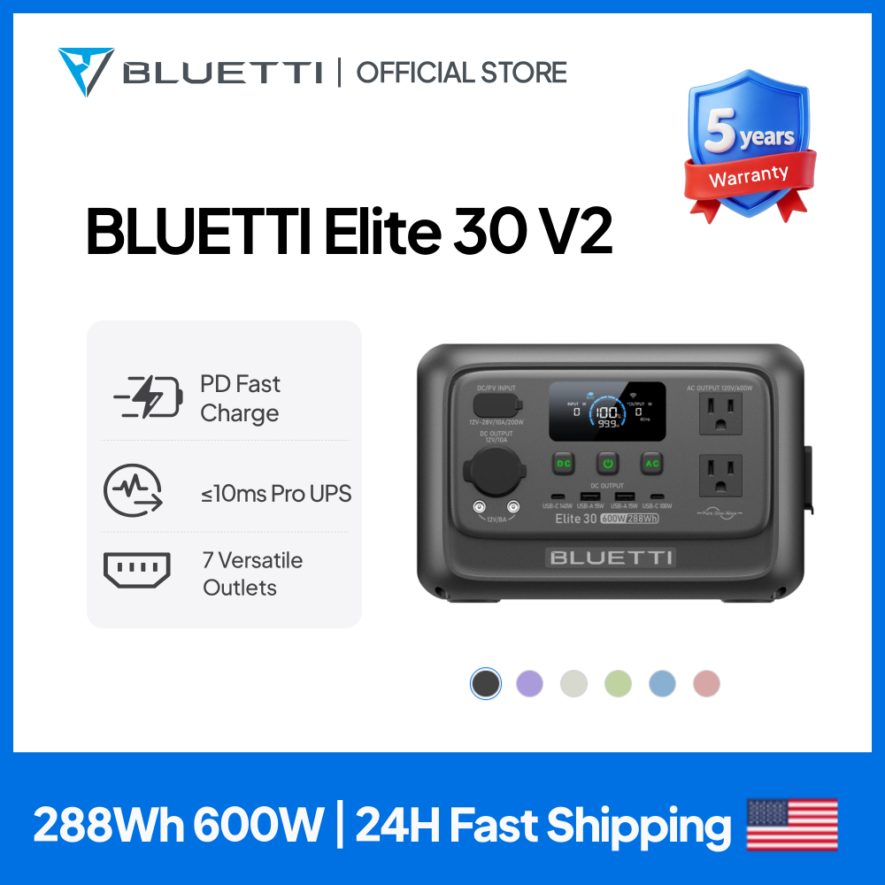 Camping Cooking Utensils Kit - 【Renew】BLUETTI Elite 30 V2 Estación de