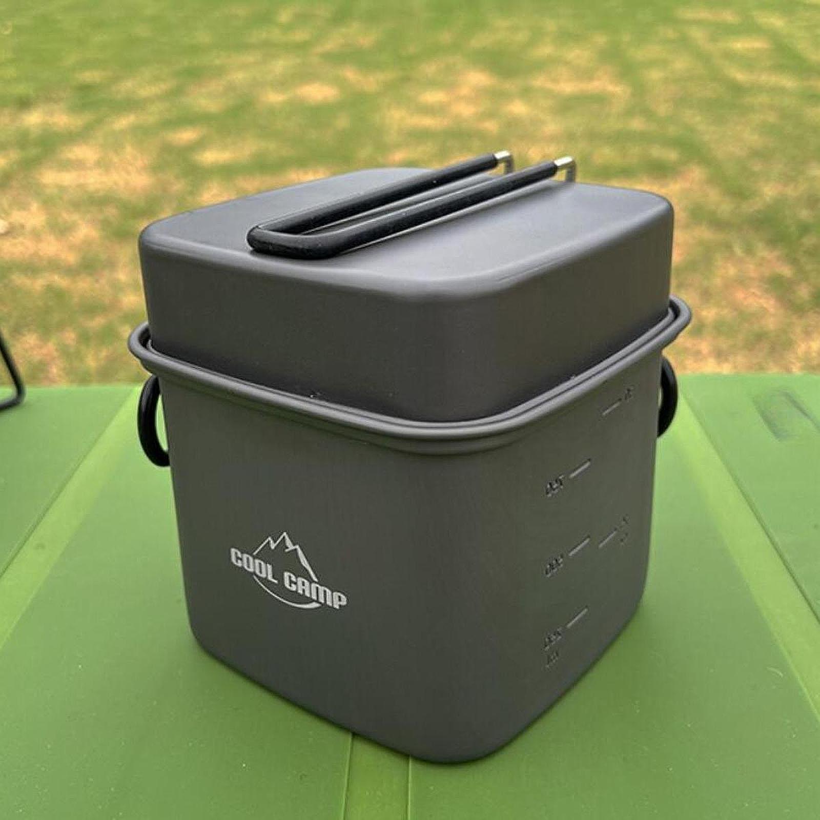 Camping Lightweight Cooking Pot - Juego de Utensilios de Cocina para