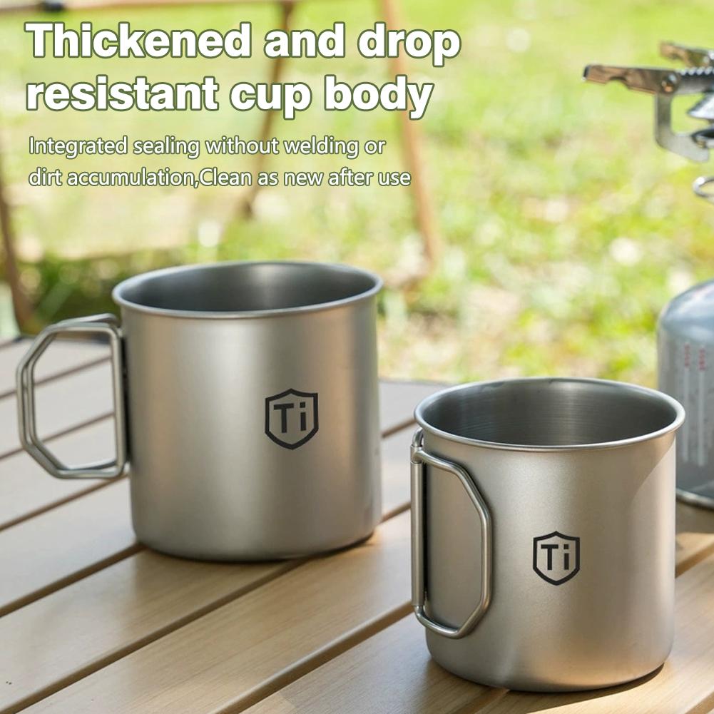 Camping Cooking Set Jetboil - Taza de titanio para acampar, vajilla
