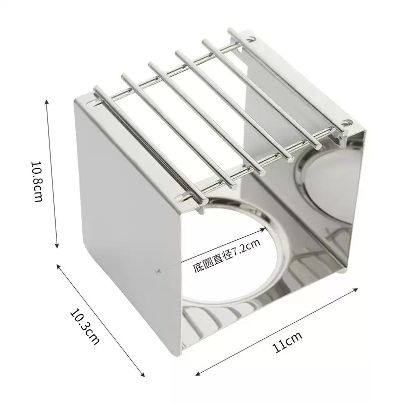 Camping Cooking Gadgets - Soporte Cuadrado de Acero Inoxidable para