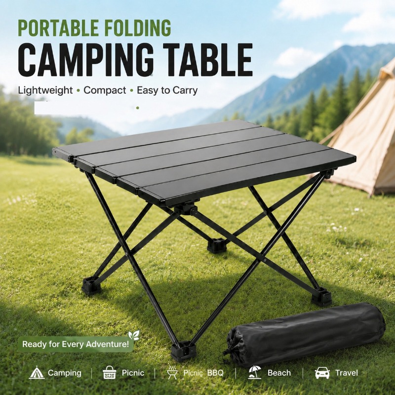 Camping Cooking Gadgets - Mesa de Camping Plegable Ligera y