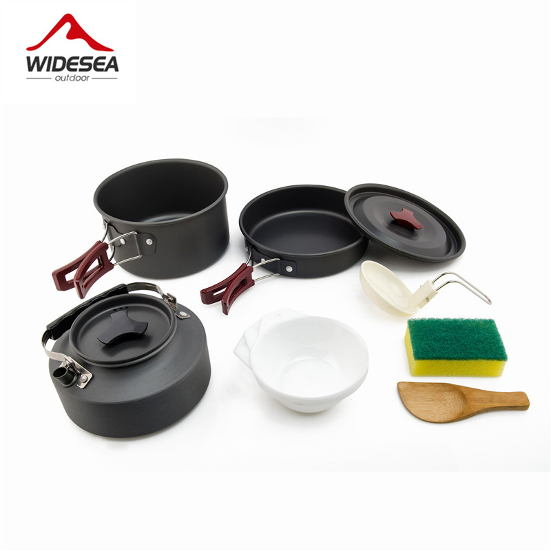 Camping Cooking And Eating Set - Widesea-Juego de utensilios de cocina para