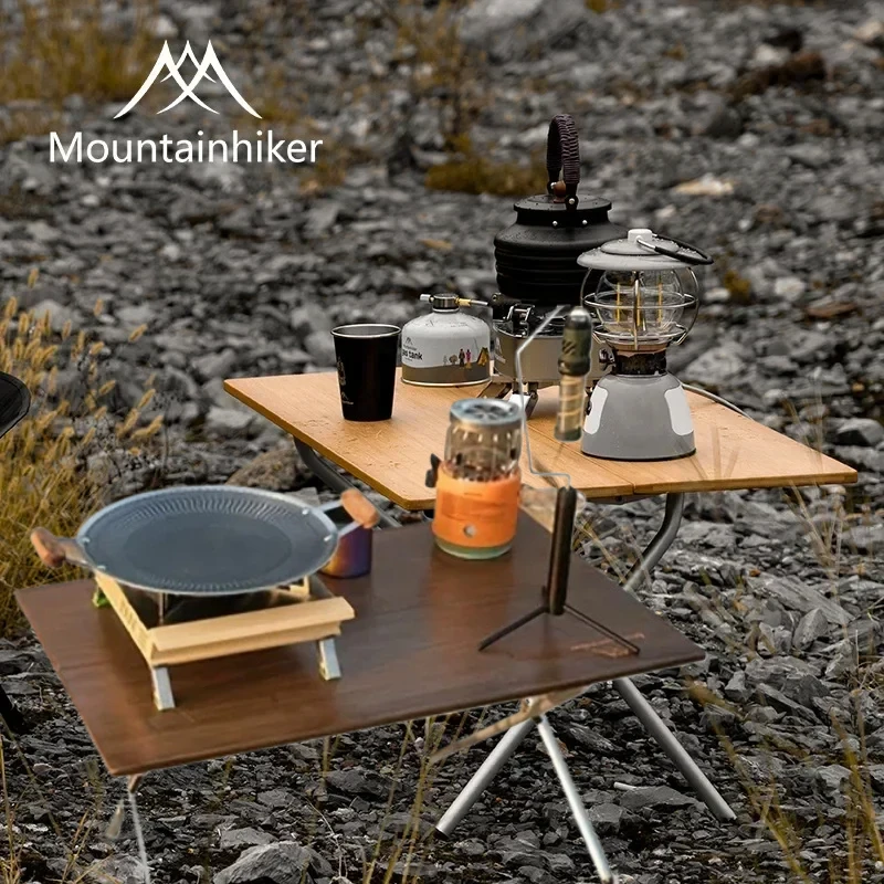 Camping Cooking Table - MOUNTAINHIKER Mesa de Camping Portátil Mejorada,