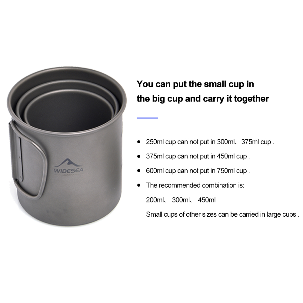 Taza de titanio Widesea para c - Camping Cooking Set Jetboil reseña y precio