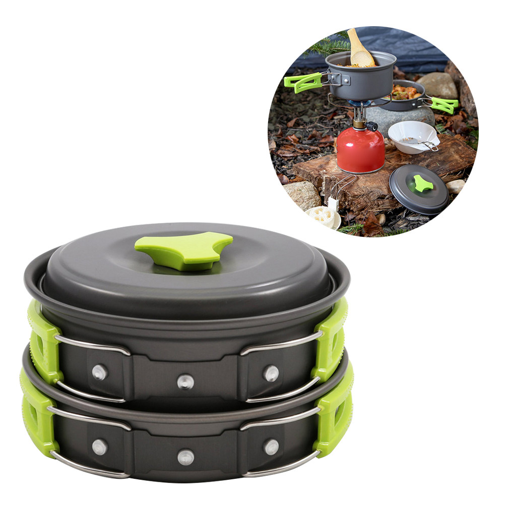 Juego de 10 piezas de utensili - Camping Lightweight Cooking Pot reseña y precio