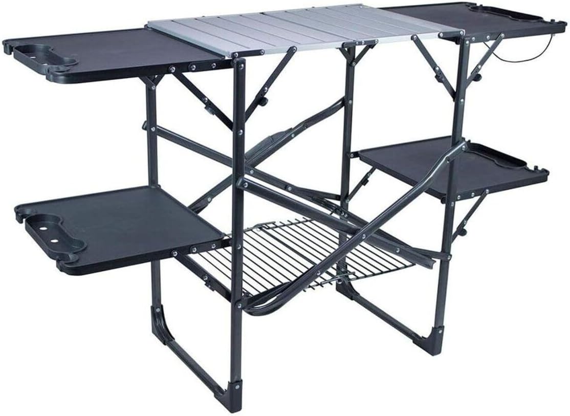 Mesa de cocina portátil plegab - Camping Cooking Area reseña y precio