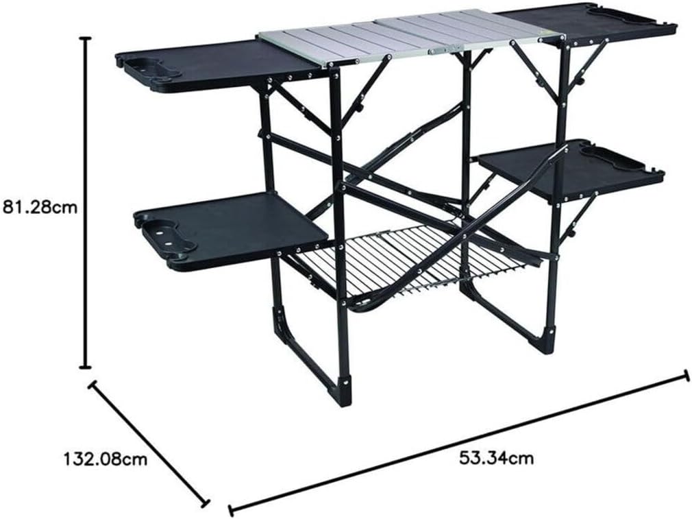 Mesa de cocina portátil plegab - Camping Cooking Area reseña y precio