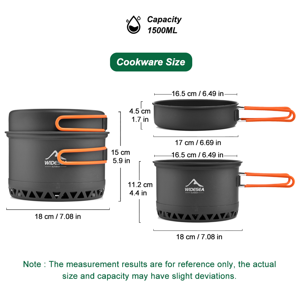 Vajilla para acampar, juego de - Camping Cooking Utensils Kit reseña y precio