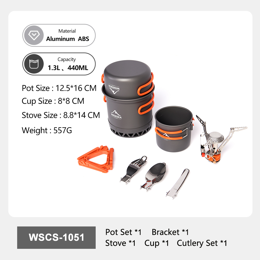 Widesea-Juego de utensilios de - Camping Cooking And Eating Set reseña y precio