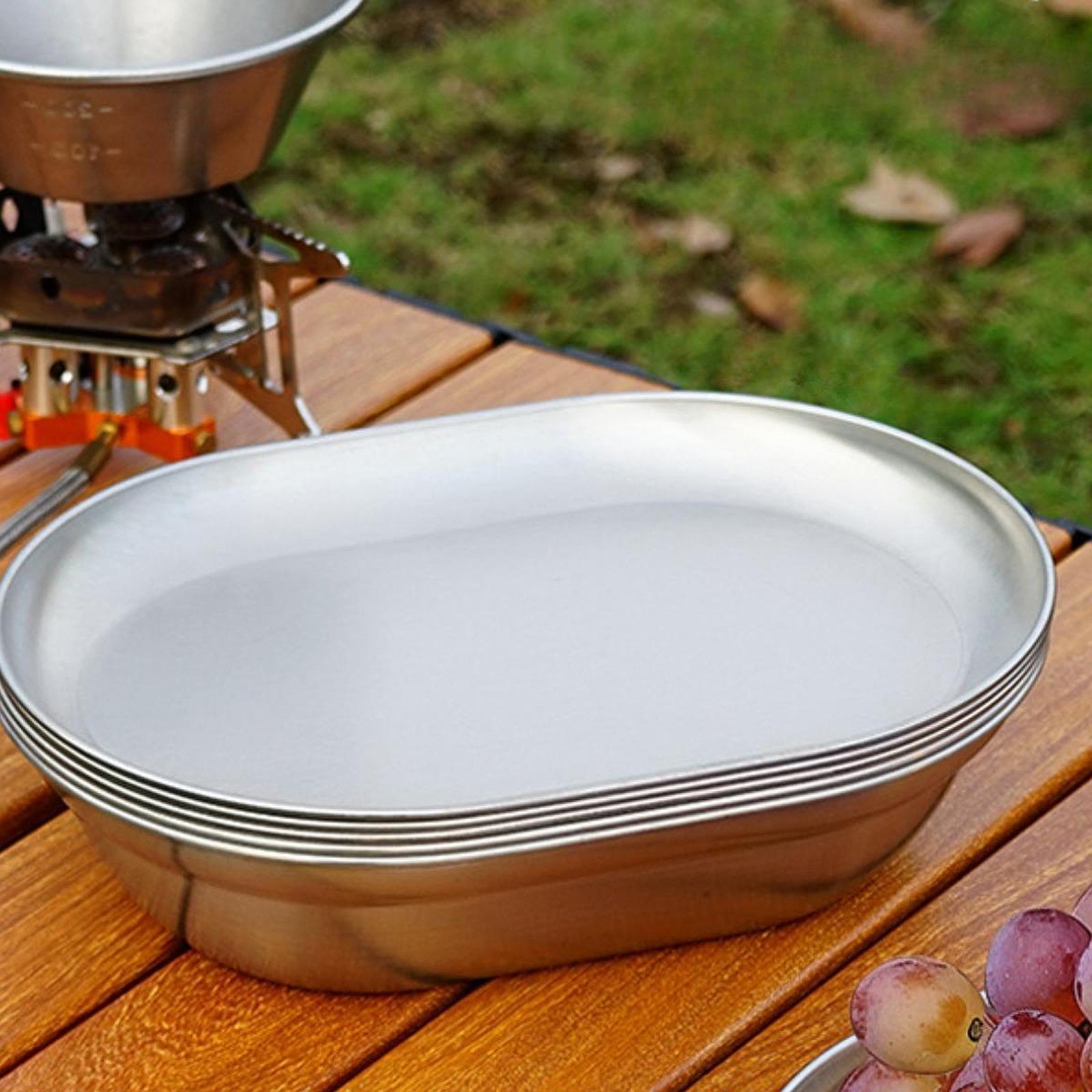 Plato de Camping de Acero Inox - Camping Cooking Easy reseña y precio
