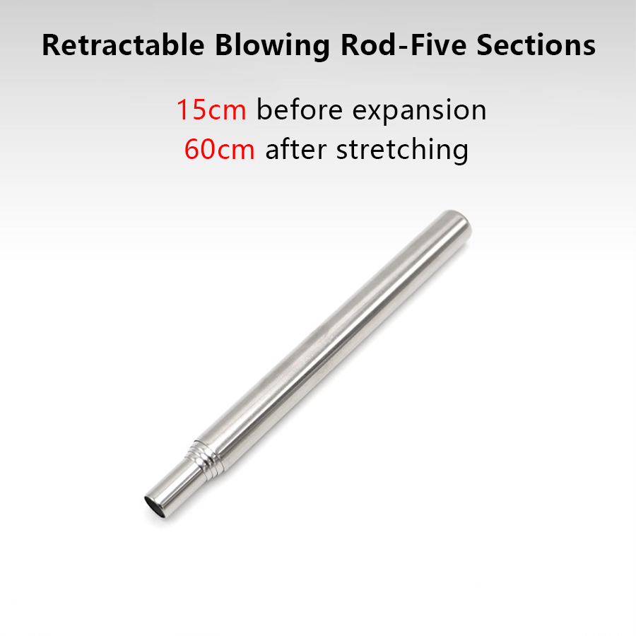 Tubo de soplado de acero inoxi - Camping Cooking Gadgets reseña y precio