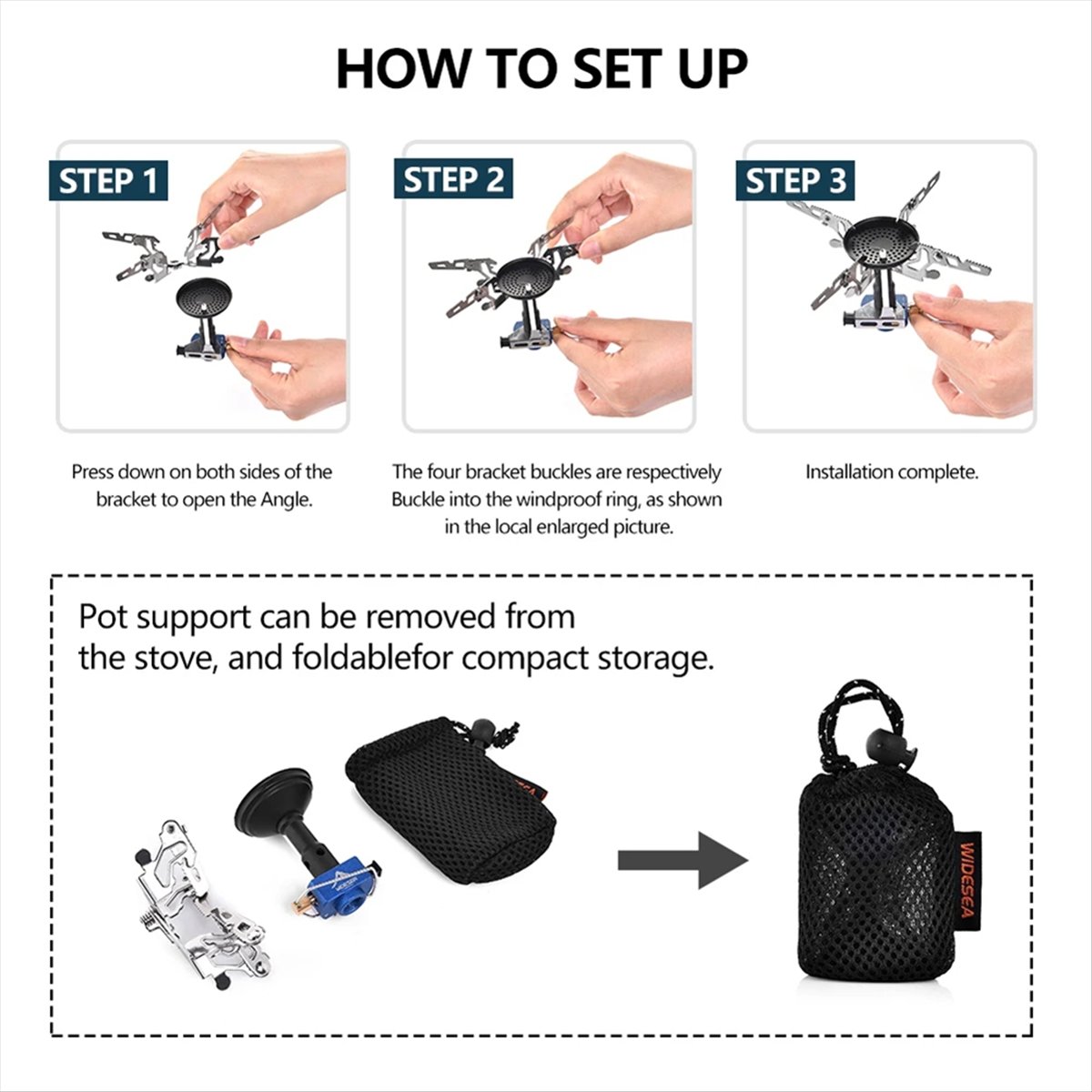 ABJV Quemador de gas para acam - Camping Cooking Gas reseña y precio