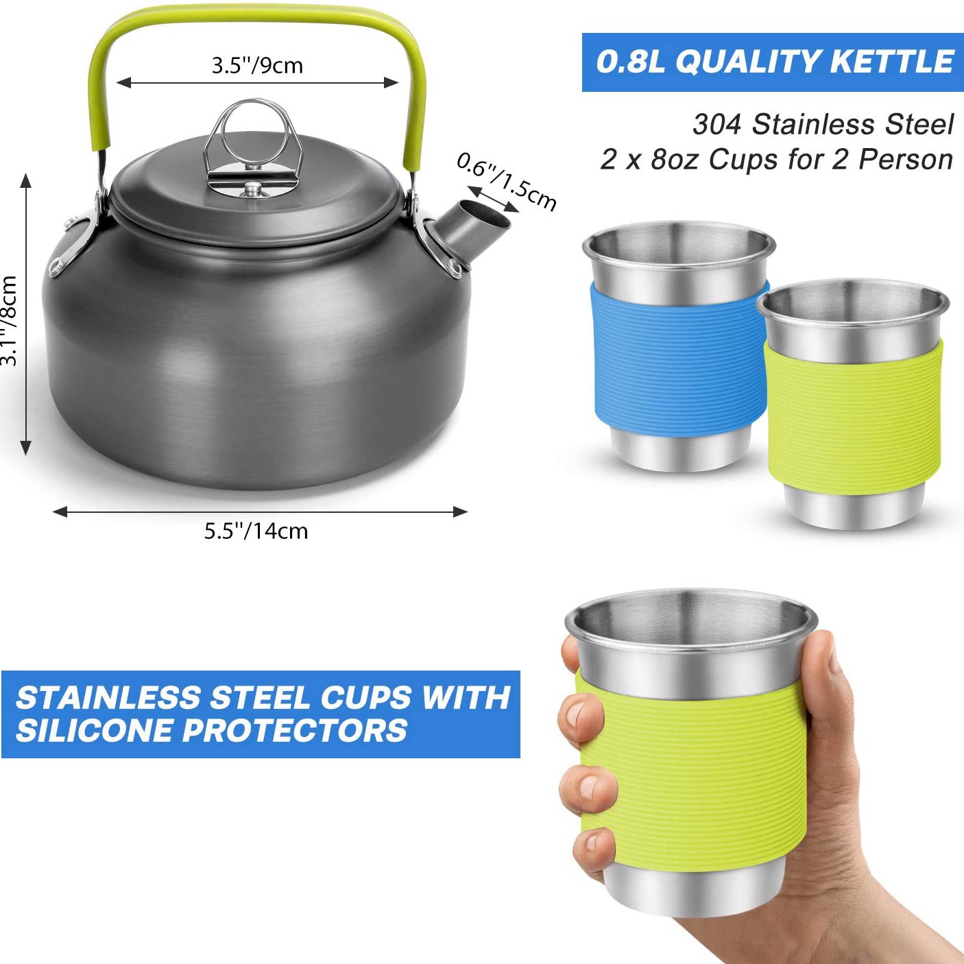 Juego Completo de Cocina para  - Camping Cooking Easy reseña y precio
