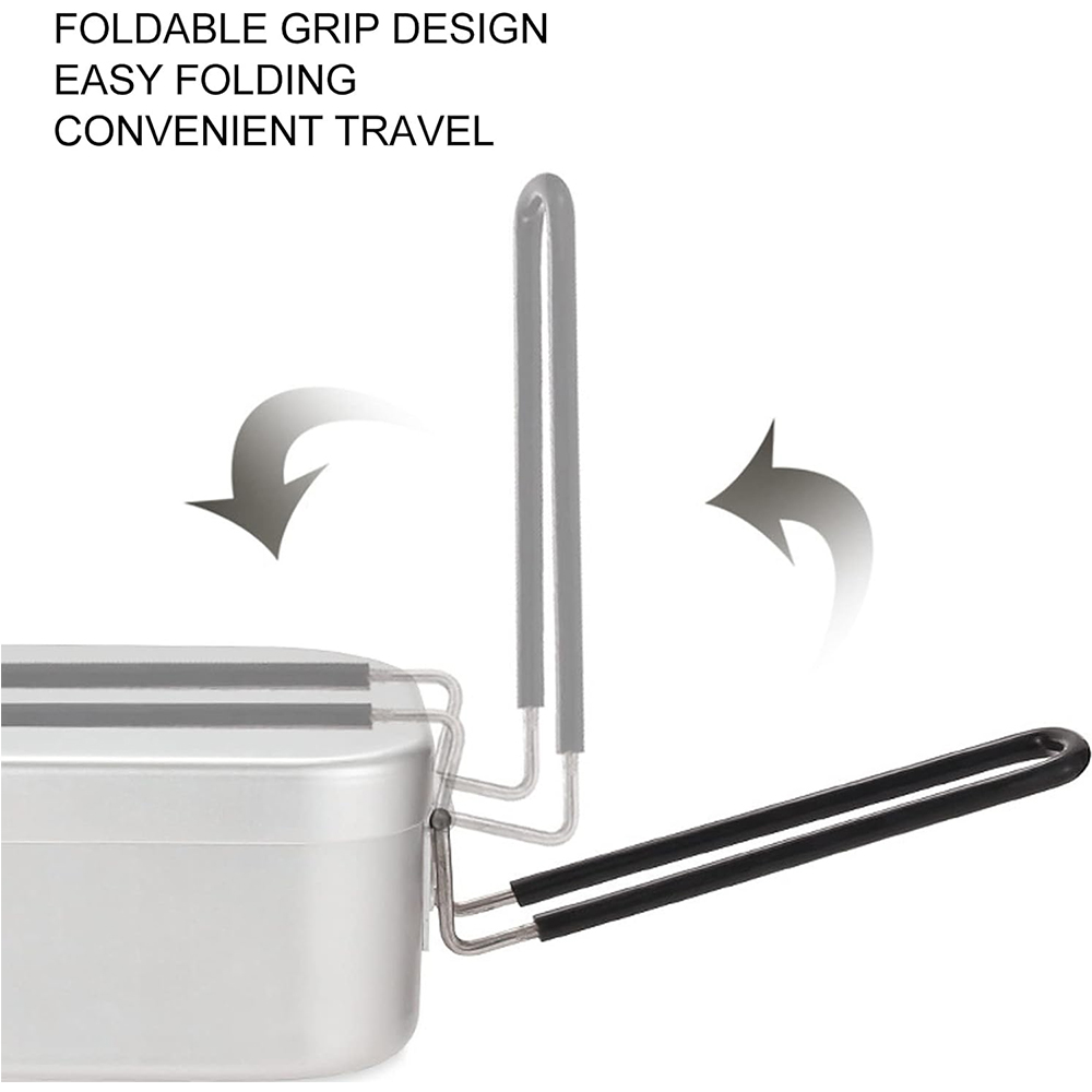 Fiambreras de aluminio de 800M - Camping Cooking Utensils Kit reseña y precio