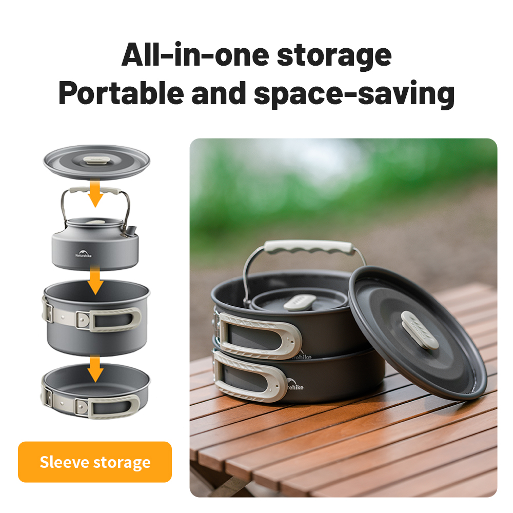 Naturehike-Kit de utensilios d - Camping Cooking Set Jetboil reseña y precio