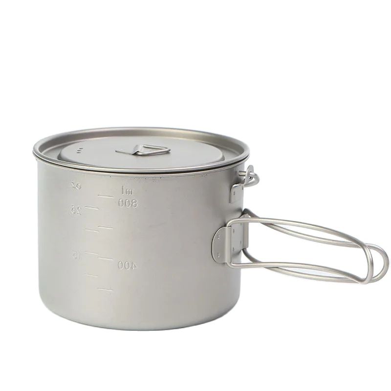 Olla de titanio para Picnic al - Camping Cooking Utensils Kit reseña y precio