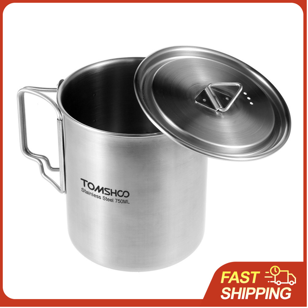 TOMSHOO Taza de agua portátil  - Camping Cooking Handle reseña y precio