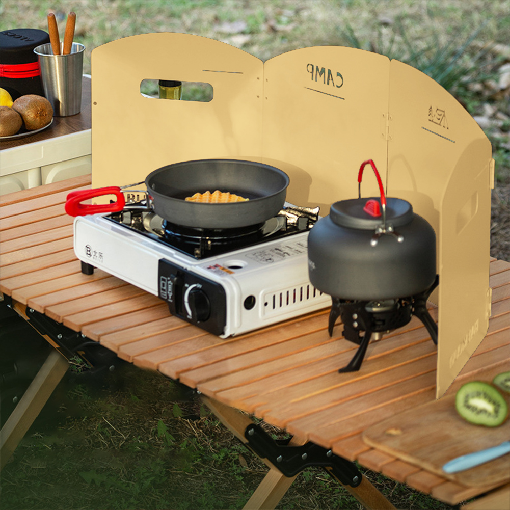 Pantalla plegable a prueba de  - Camping Cooking Easy reseña y precio