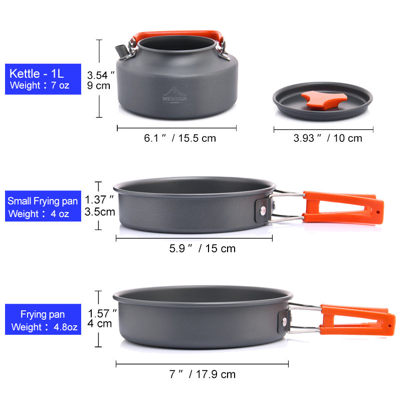 Widesea-Juego de utensilios de - Camping Cooking Set Jetboil reseña y precio