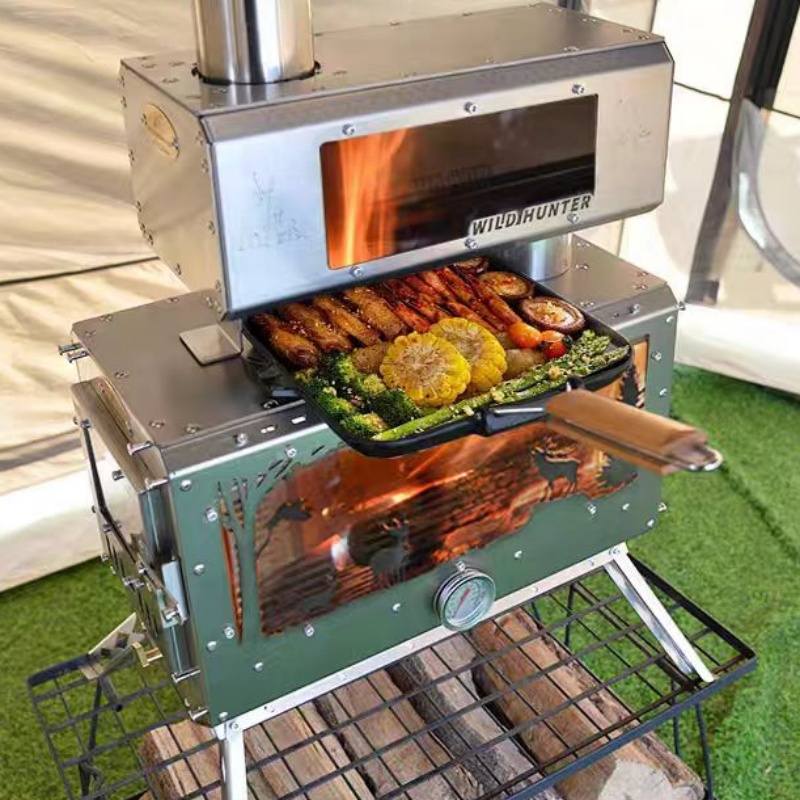 Estufa de Leña para Camping co - Camping Cooking Area reseña y precio