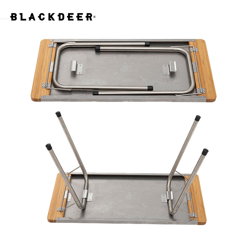 Mesa plegable de bambú de acer - Camping Cooking Table reseña y precio