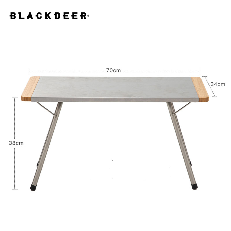 Mesa plegable de bambú de acer - Camping Cooking Table reseña y precio