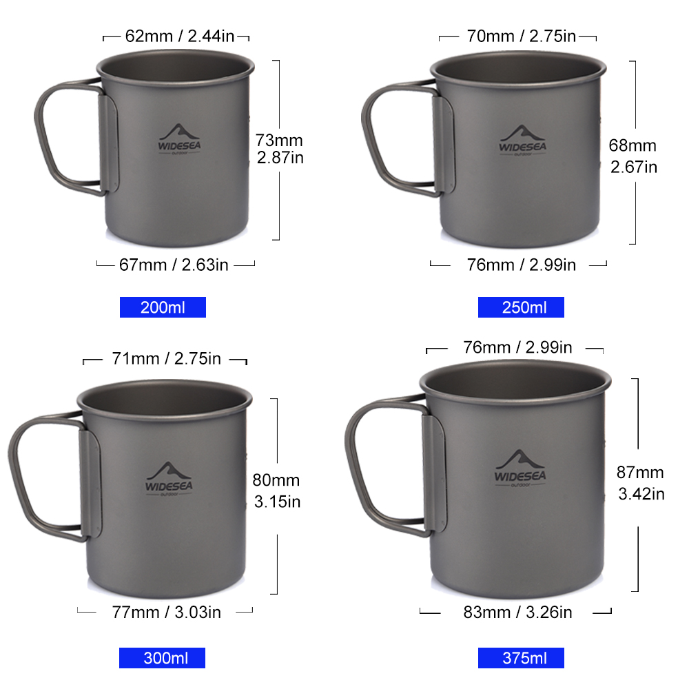 Taza de Camping Widesea, taza  - Camping Cooking Set Jetboil reseña y precio