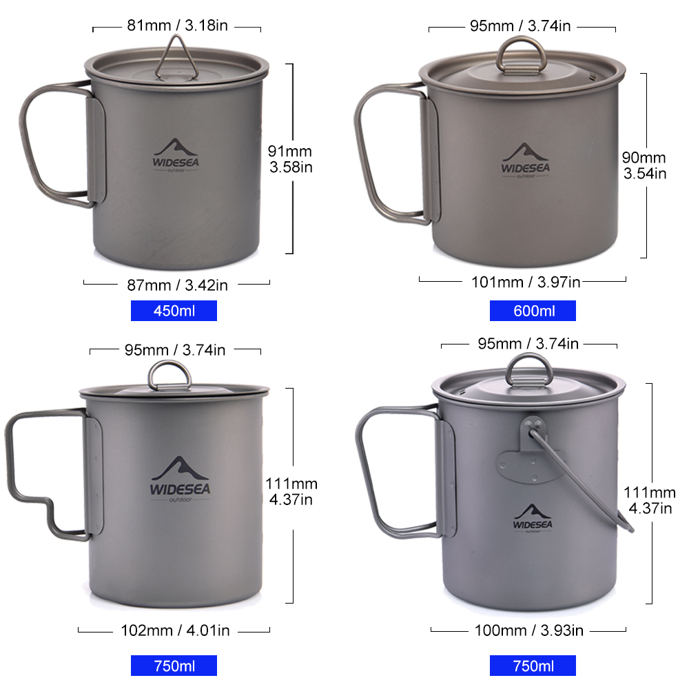 Taza de Camping Widesea, taza  - Camping Cooking Set Jetboil reseña y precio