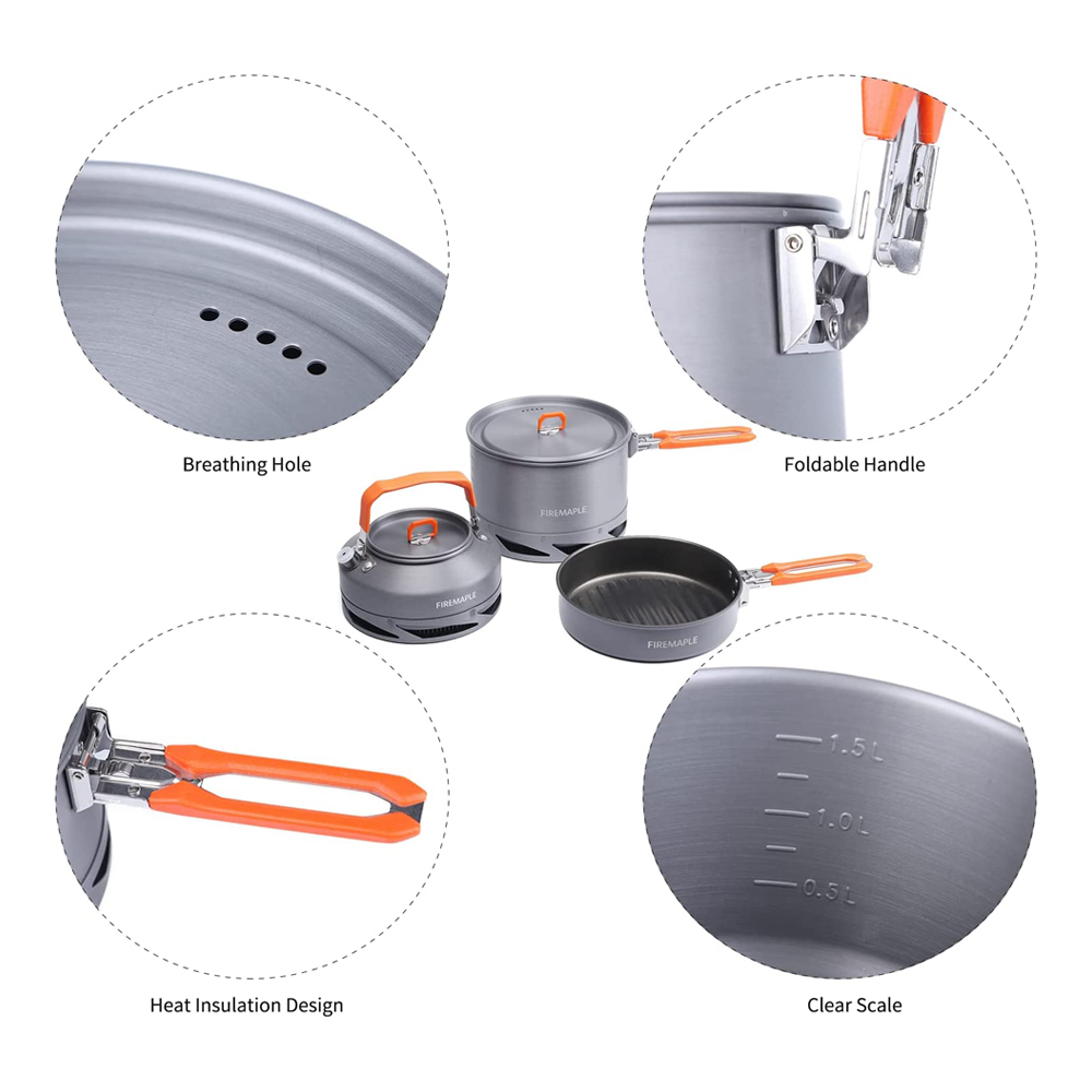 Fire Maple utensilios Camping  - Camping Cooking Set Jetboil reseña y precio