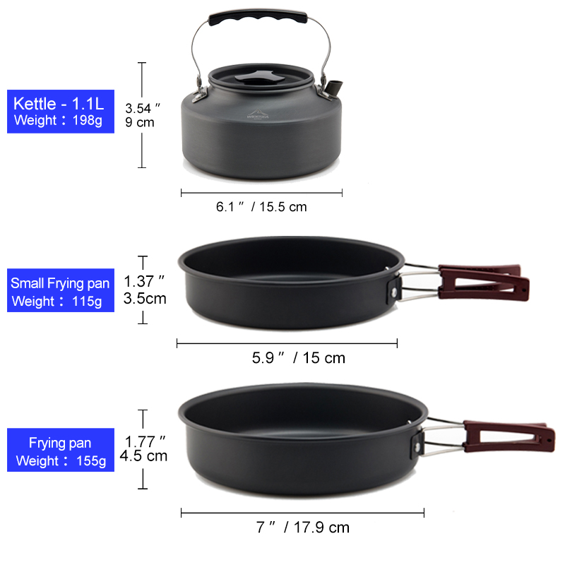 Widesea-Juego de utensilios de - Camping Cooking Set Jetboil reseña y precio