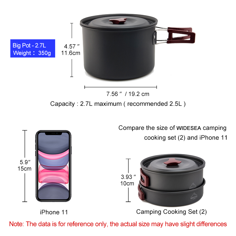 Widesea-Juego de utensilios de - Camping Cooking Set Jetboil reseña y precio