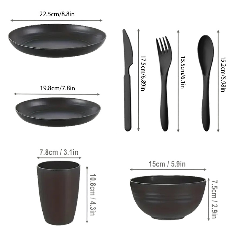 Juego de Vajilla de Plástico R - Camping Cooking And Eating Set reseña y precio