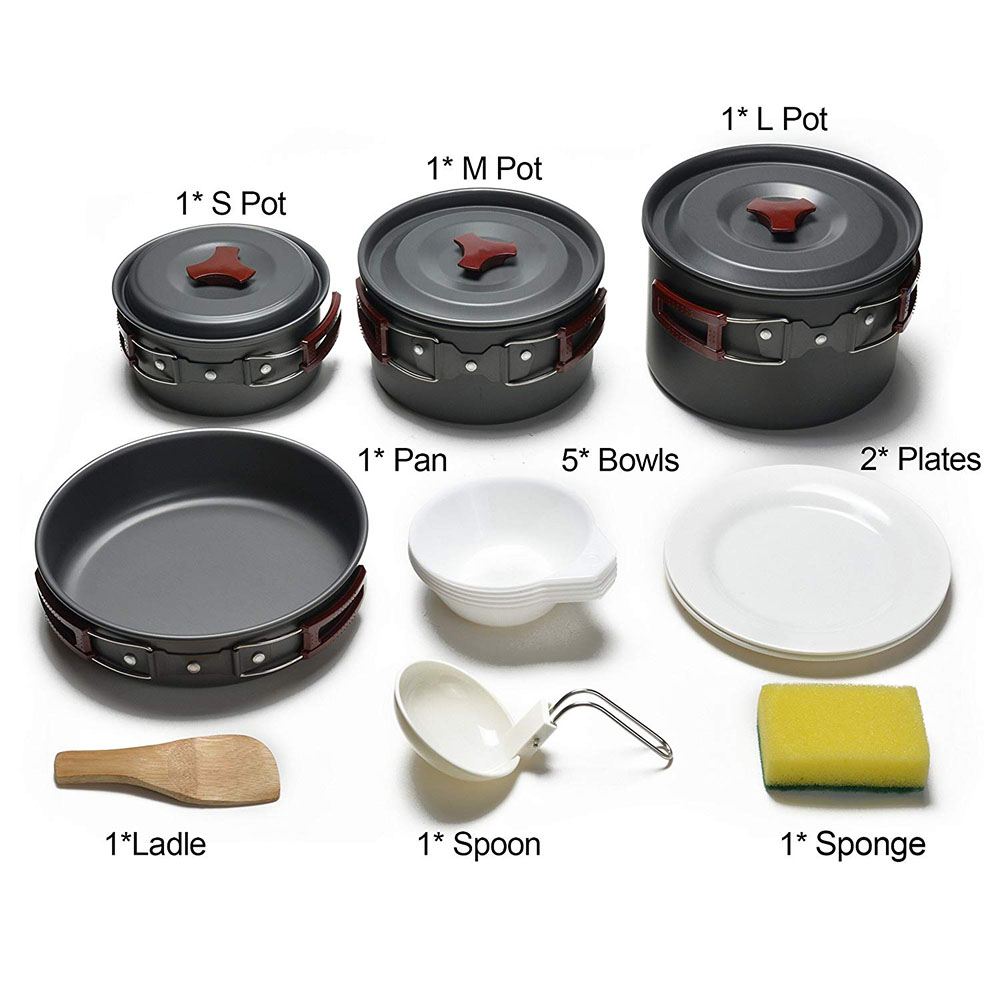 Kit de utensilios de cocina pa - Camping Lightweight Cooking Pot reseña y precio