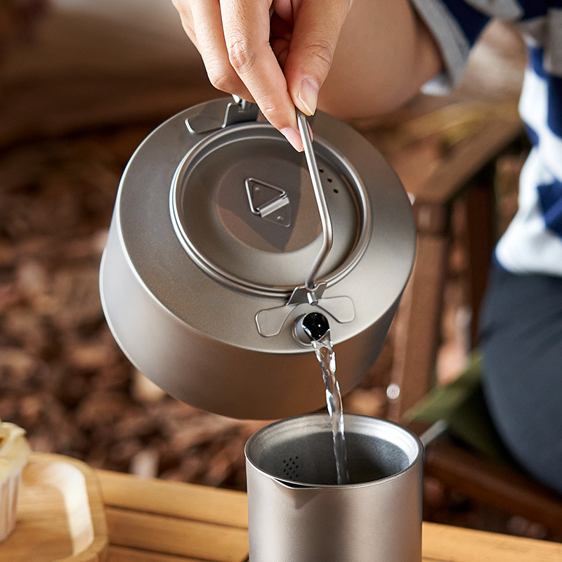 Hervidor de agua para acampar, - Camping Cooking Kettle reseña y precio