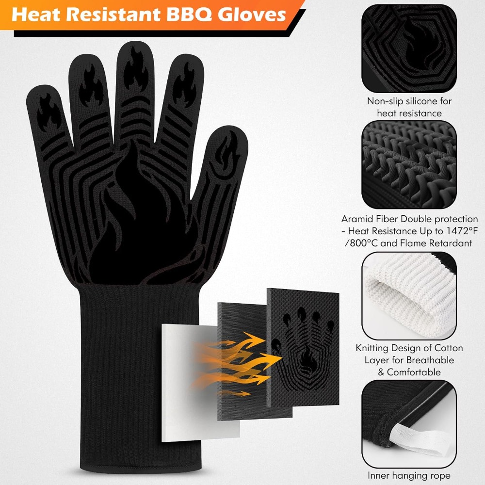 Guantes para Barbacoa, 1472 °  - Camping Cooking Area reseña y precio